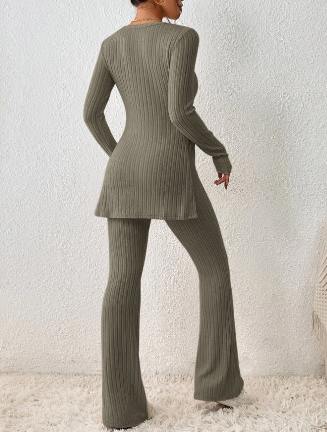 Polyester Womens Clothing Solid Color Casual Slim New Fashion Women Elegant Outfit 7