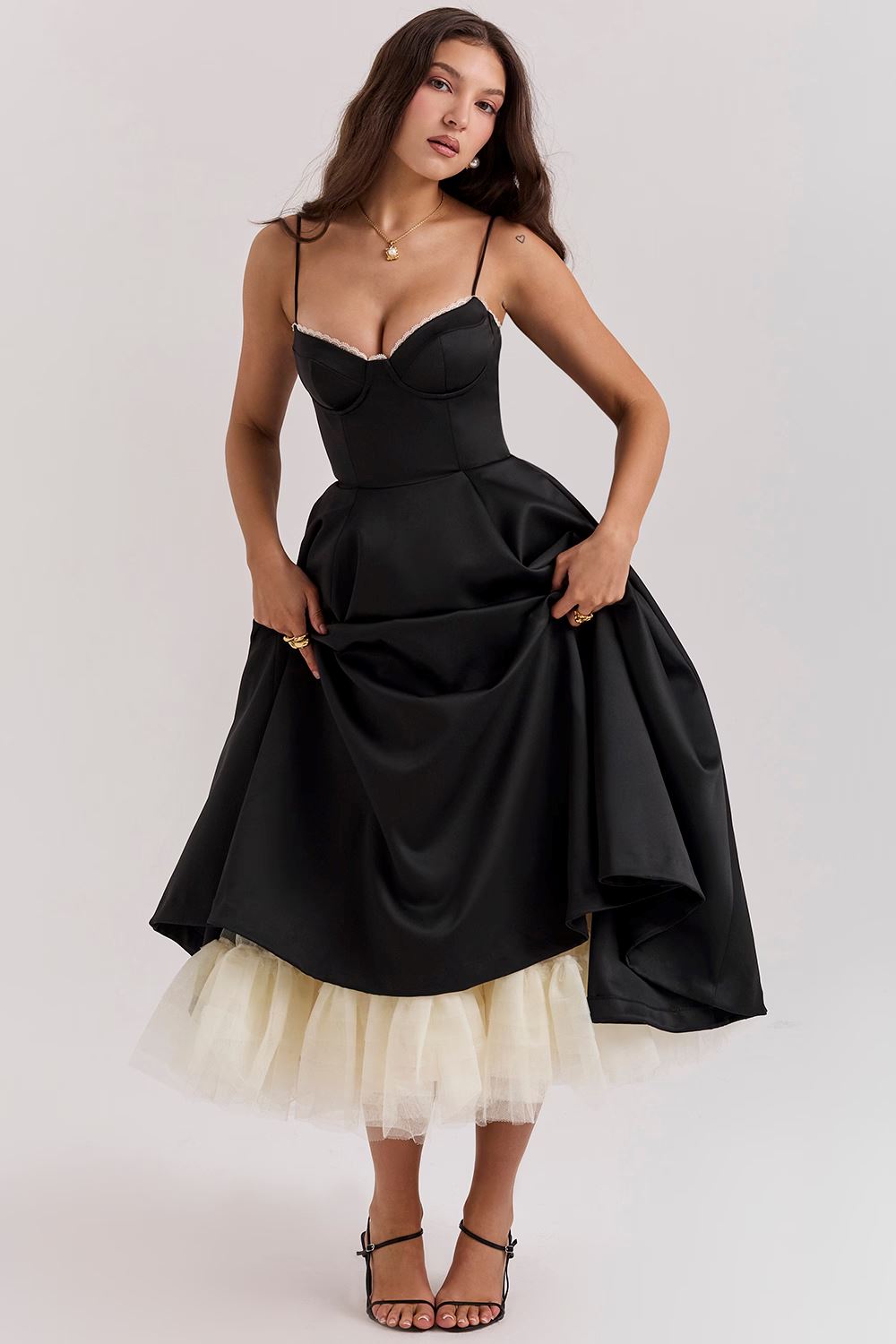 Elif | Stilvoll Satin Abendkleid für Frauen