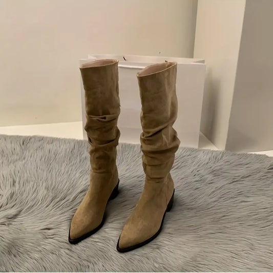 Keana | Robuste Stiefel mit Spitzem Zehen und Dicker Ferse für Damen