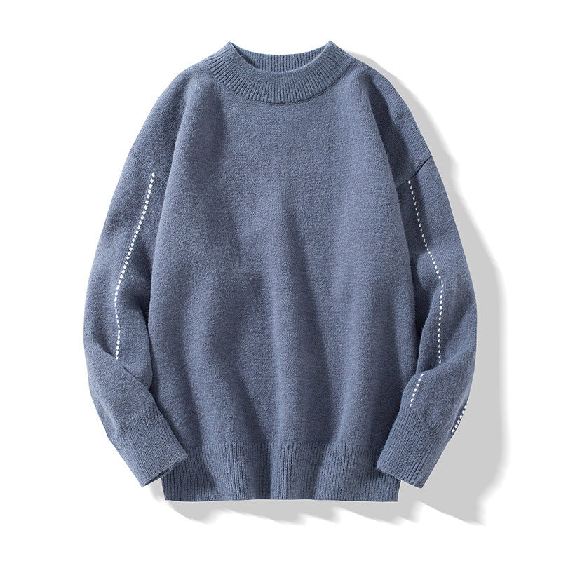 Herren Strickpullover mit Stehkragen 4