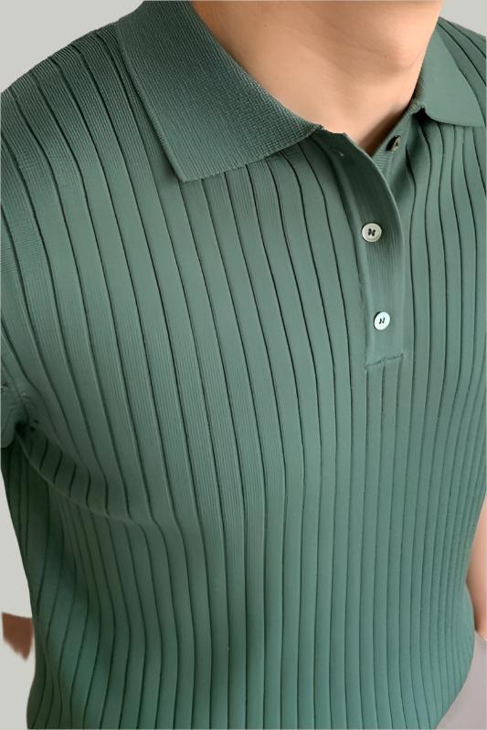 Alex | Elegantes Gewebtes Poloshirt für Männer