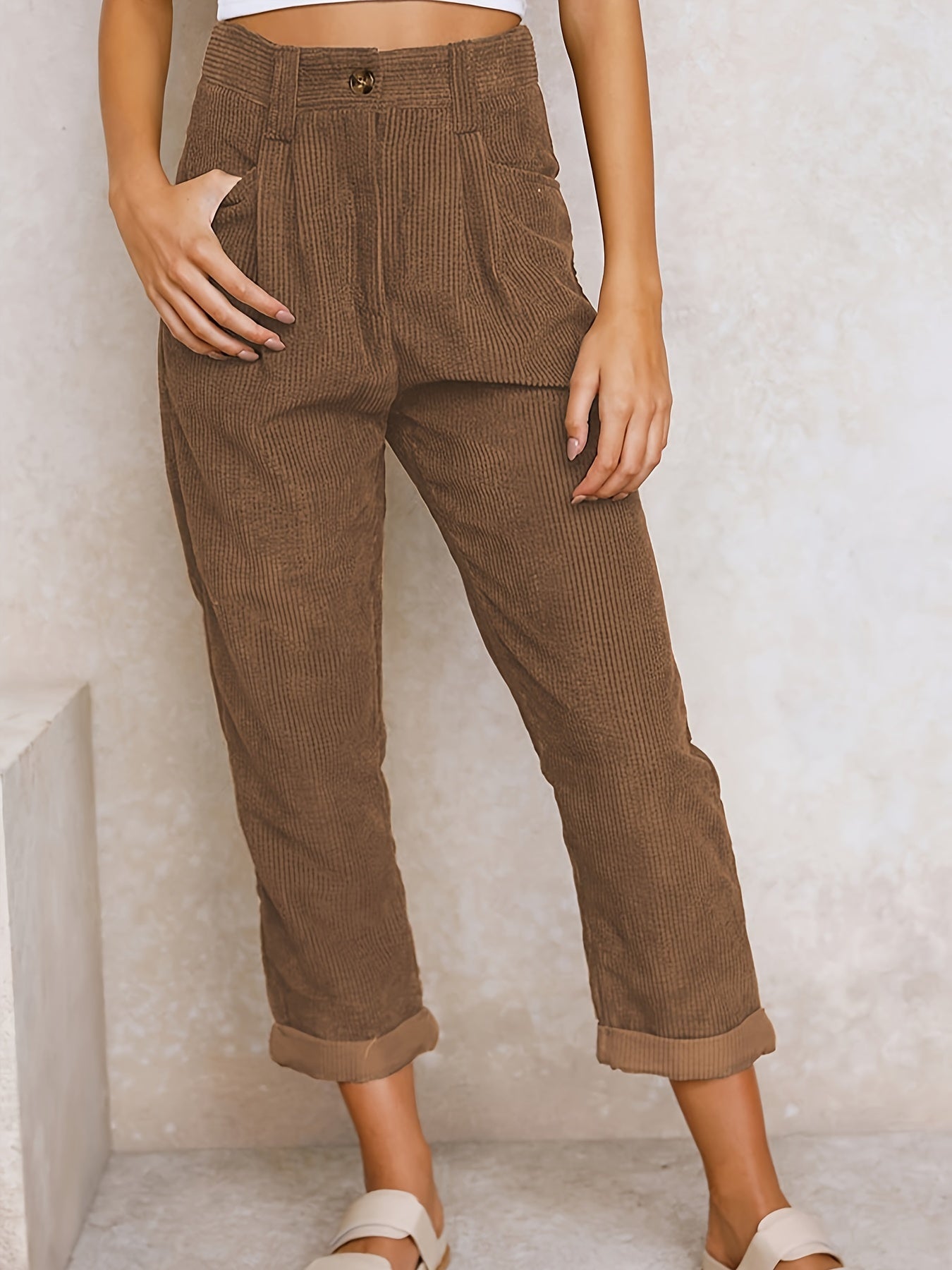 Variant image for Beatrix | Damen Stoffhose mit geradem Bein für eleganten Stil-26