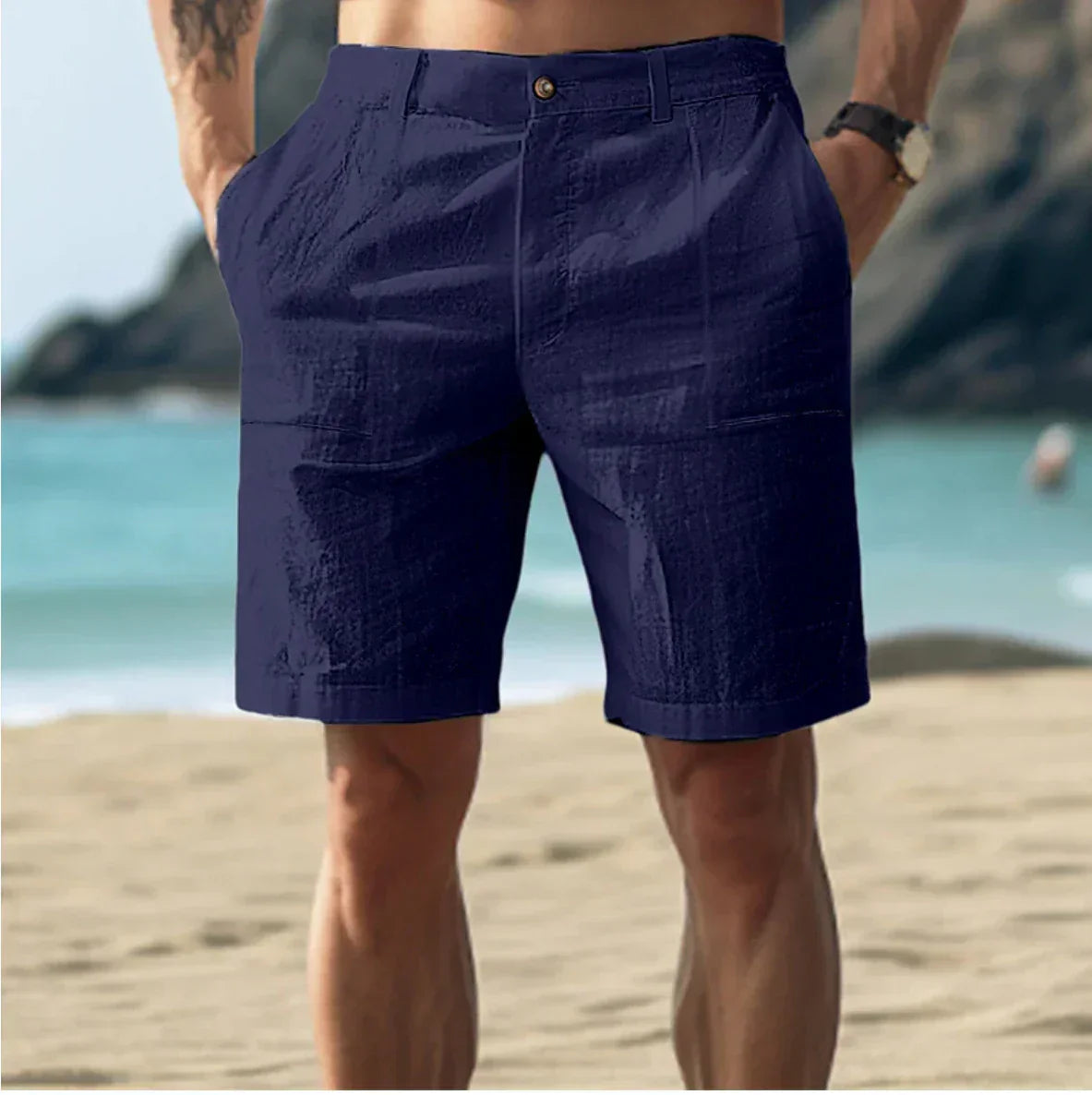 Variant image for Max | Bequeme Leinenshorts für Männer, Atmungsaktiv und Modern-19