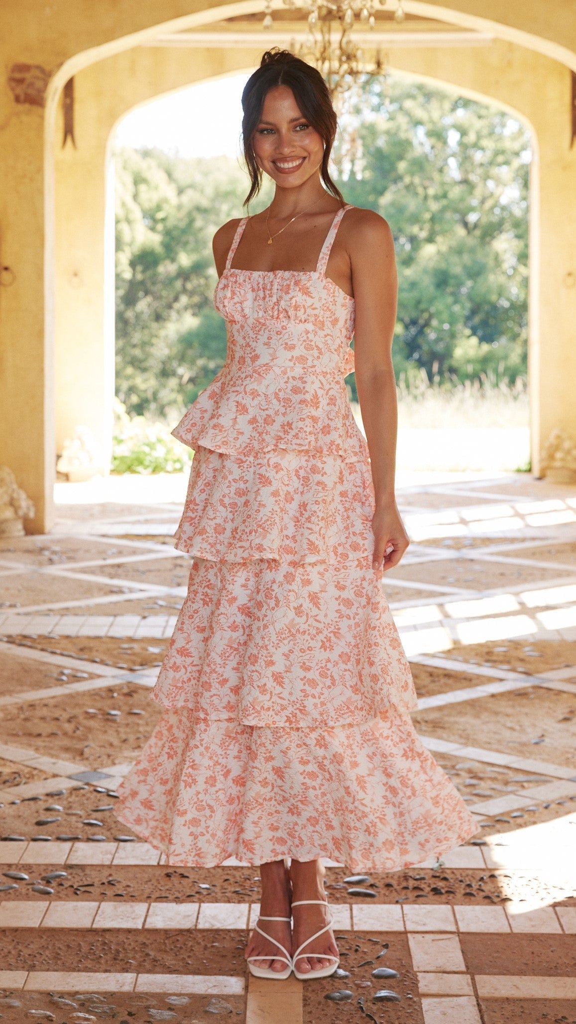 Maxi abito in leggero misto lino
