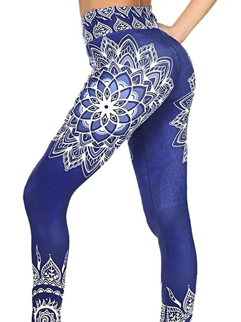 Gins | Sport Leggings mit Blumenmuster für Fitness