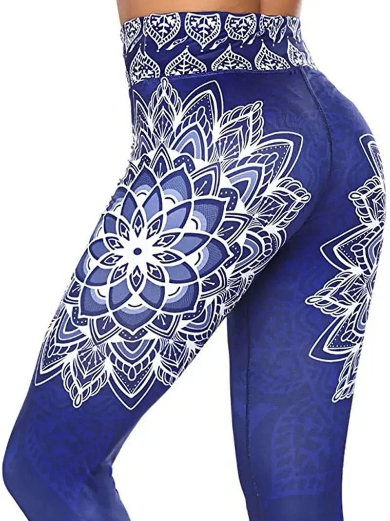 Gins | Sport Leggings mit Blumenmuster für Fitness