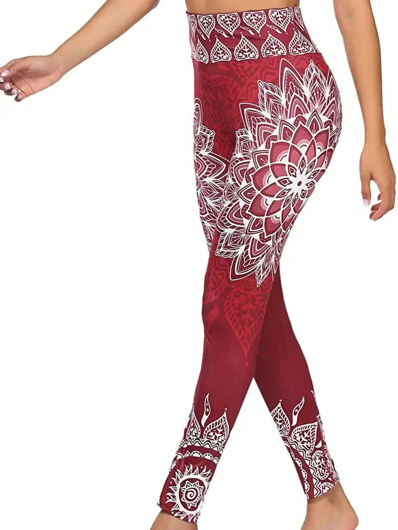 Gins | Sport Leggings mit Blumenmuster für Fitness