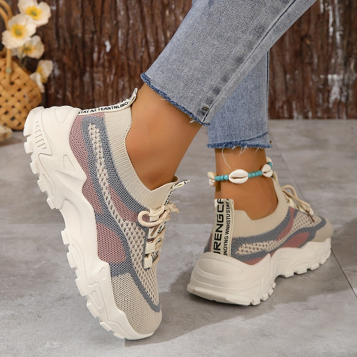 Atmungsaktive schuhe Damen aus Mesh