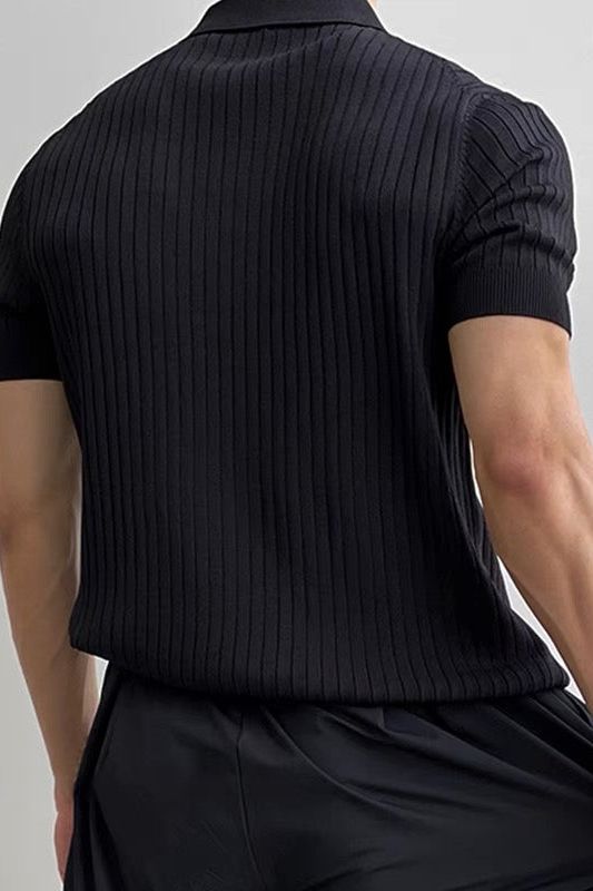 Alex | Elegantes Gewebtes Poloshirt für Männer