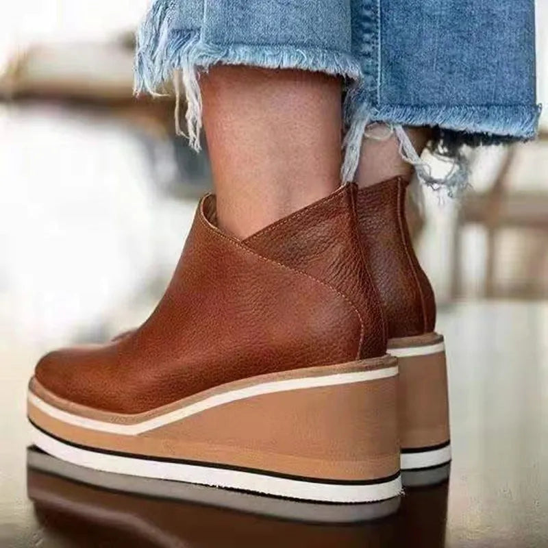 Carina  | Trendige Lederstiefel für Frauen