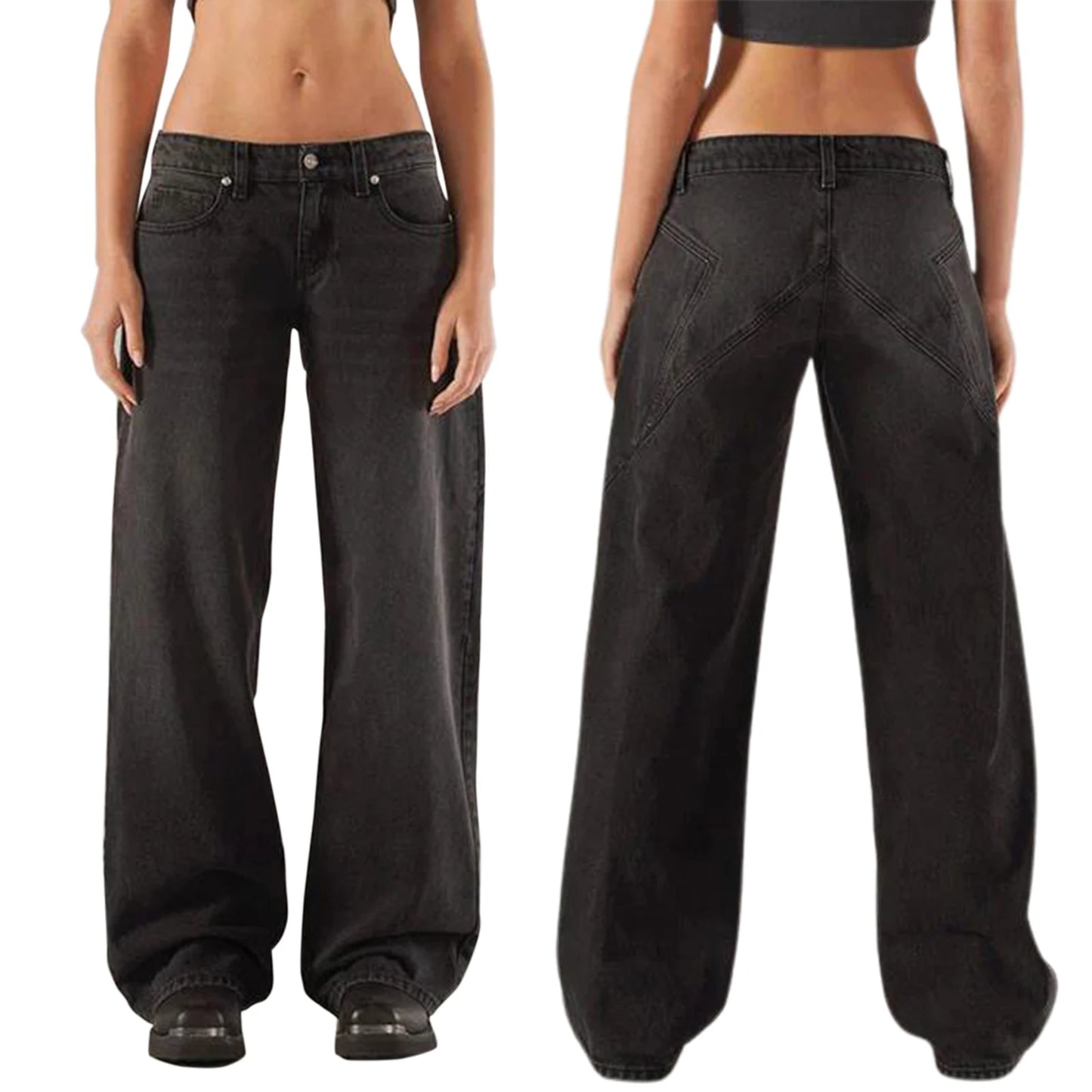 Baggy Denim Jeans für Damen