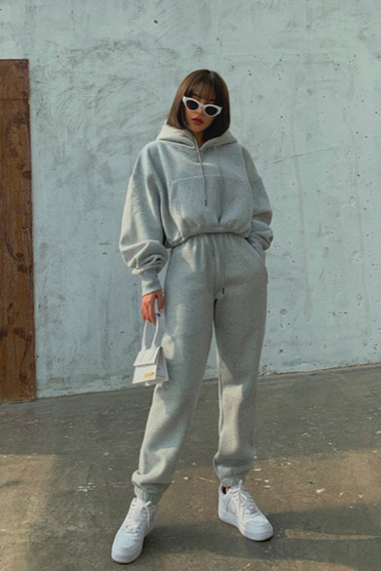 Baumwoll-Jogginganzug für Damen im Vintage-Look