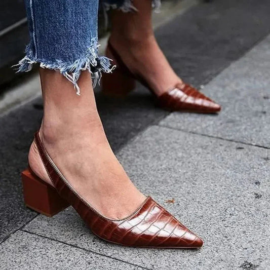 Comfortable women's heels with non-slip sole
