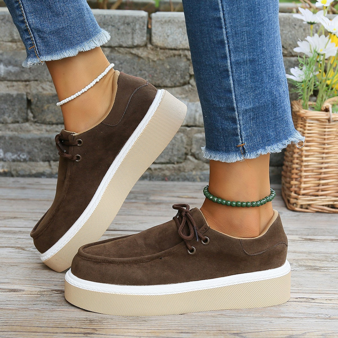 Bequeme Damen Schnürschuhe