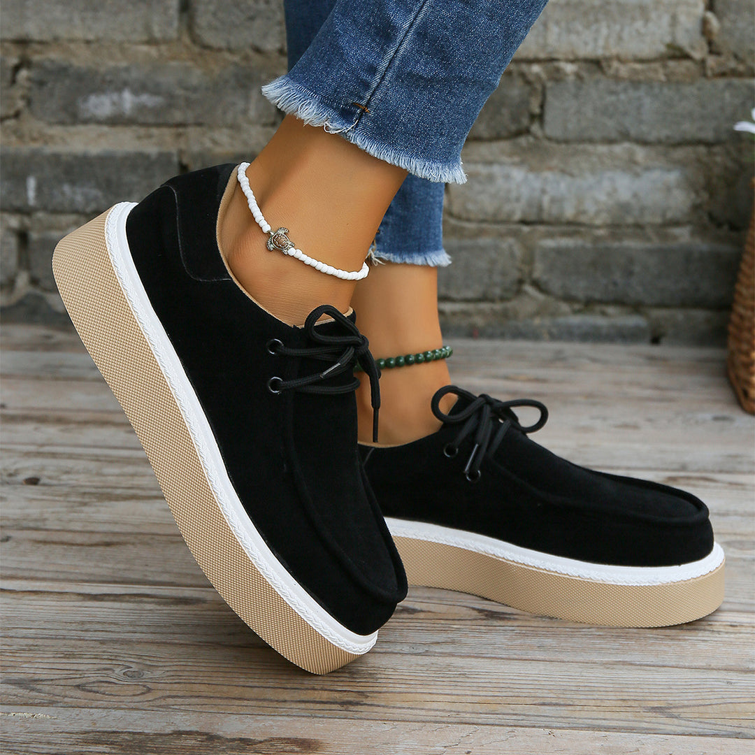 Bequeme Damen Schnürschuhe