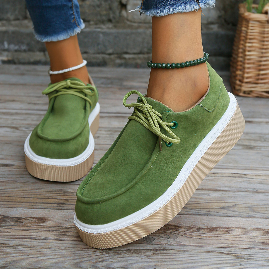 Bequeme Damen Schnürschuhe