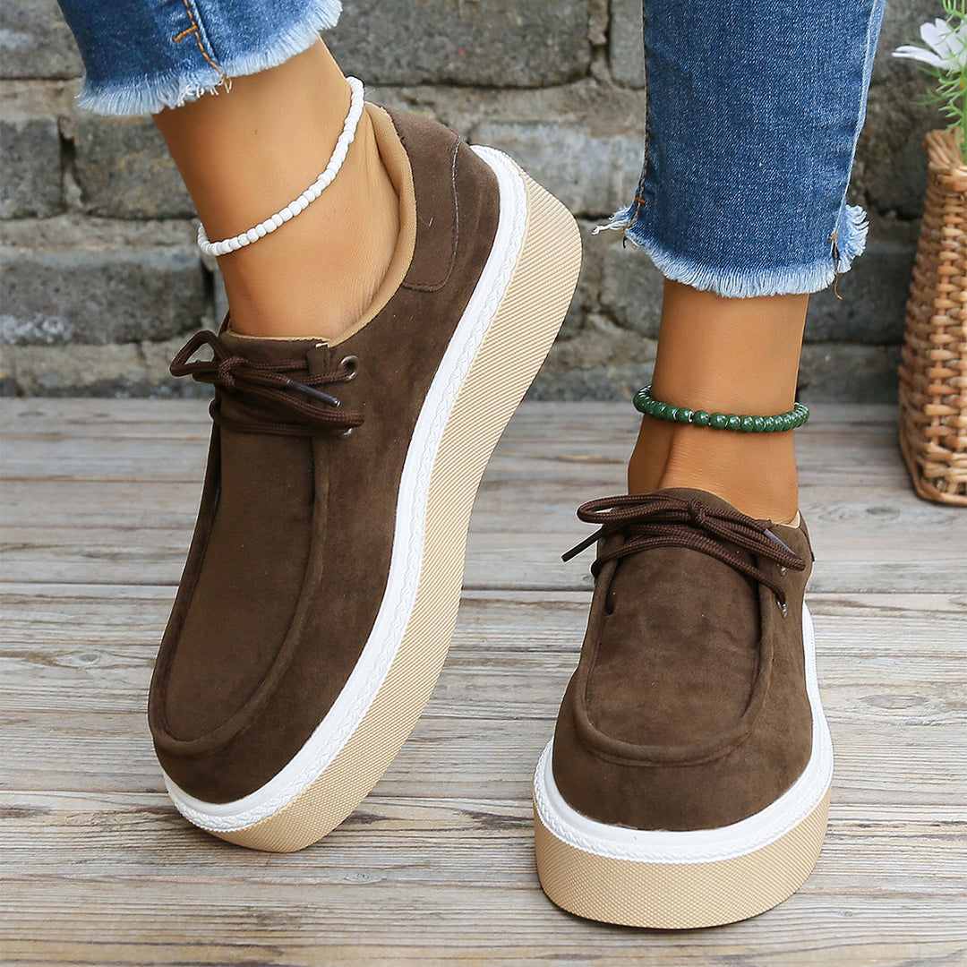 Bequeme Damen Schnürschuhe