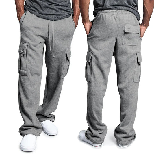 Bequeme Herren Jogginghose mit Geradem Schnitt und Kordelzug