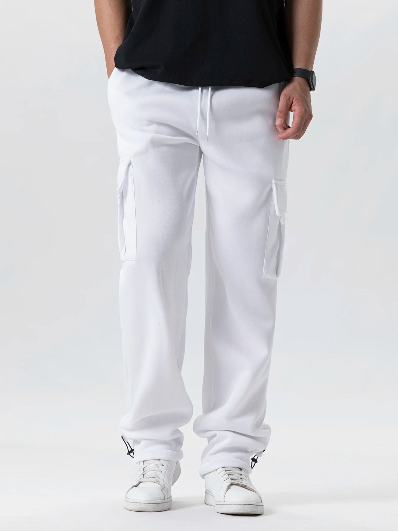 Bequeme Herren Jogginghose mit Geradem Schnitt und Kordelzug