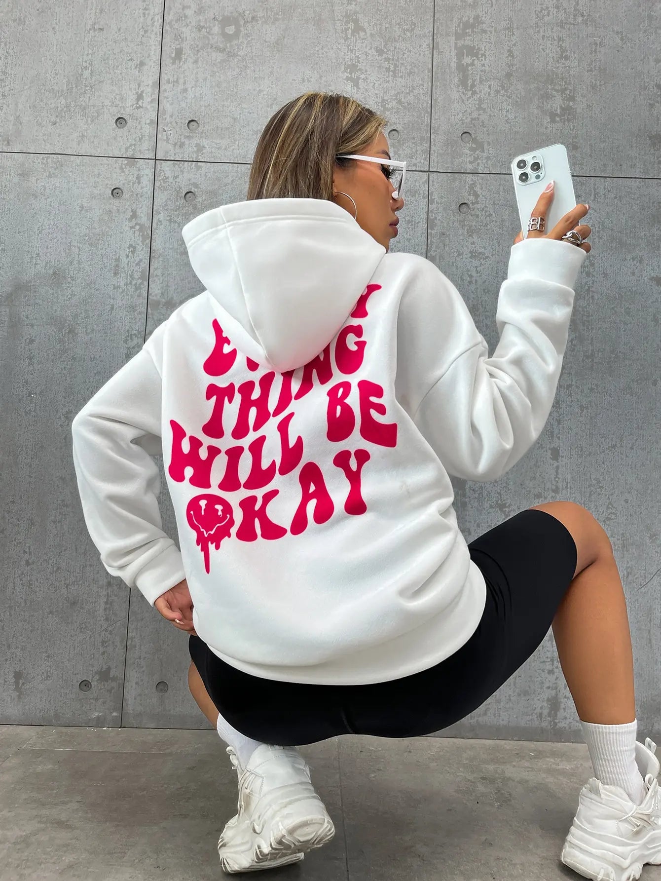 Everything Will Be Okay Hoodie für Damen