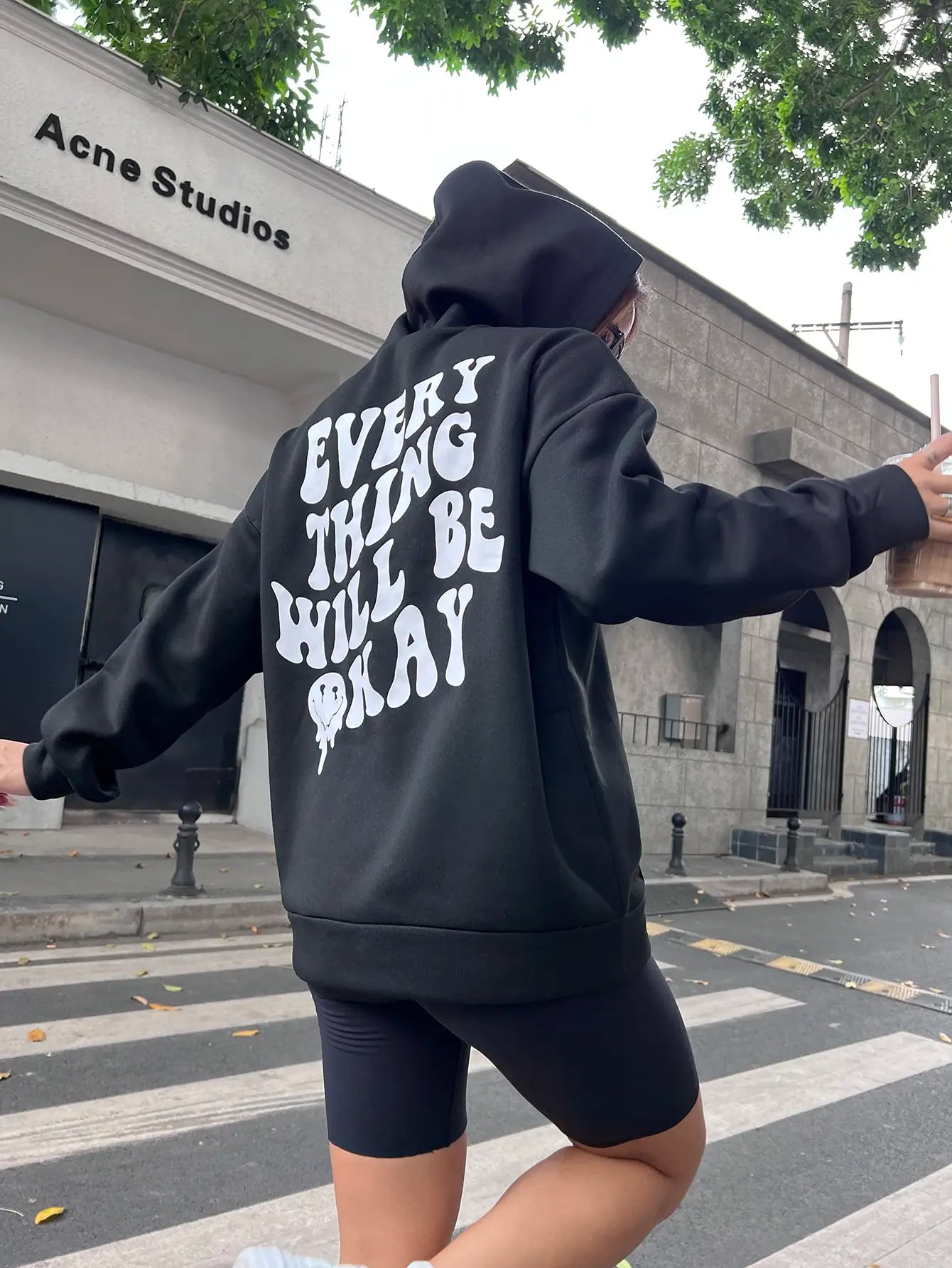 Everything Will Be Okay Hoodie für Damen