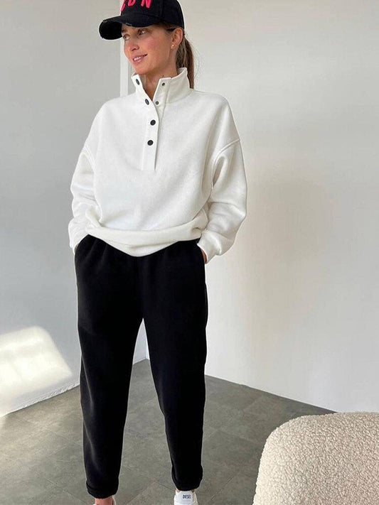 Bequemes Oversized Fleece-Joggingset für Damen