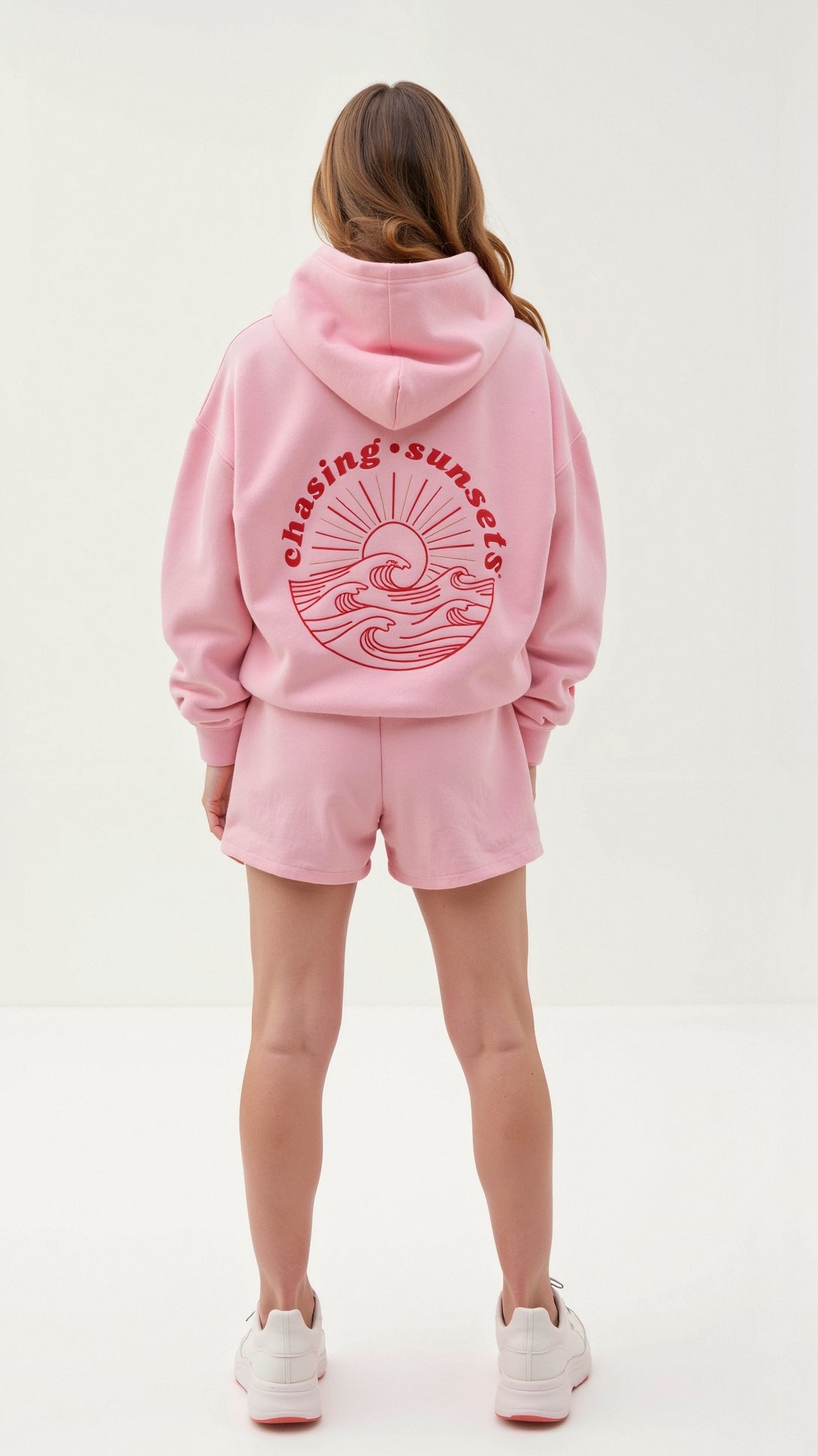 Embroidered Hoodie with Tropical Design