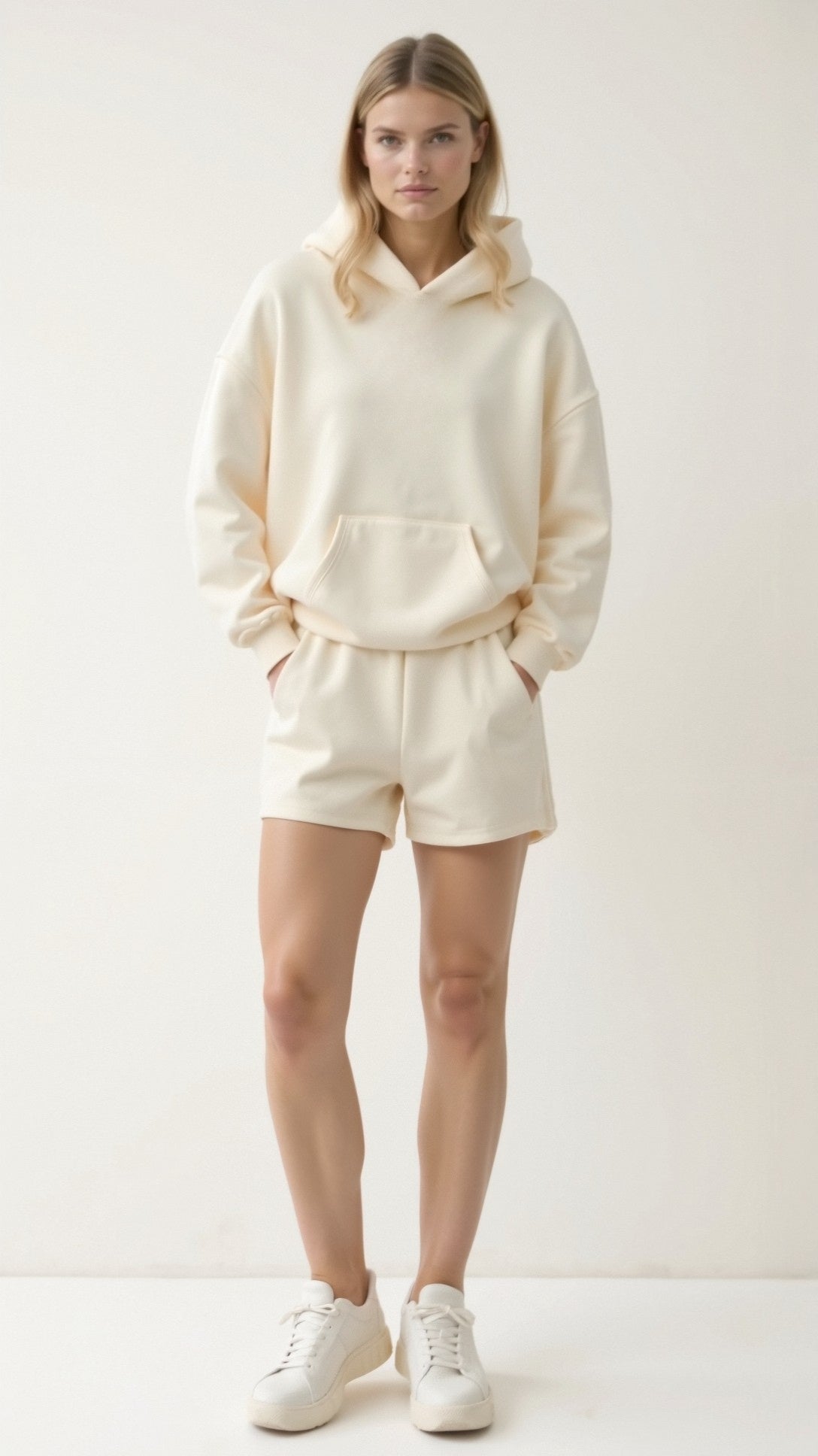 Embroidered Hoodie with Tropical Design