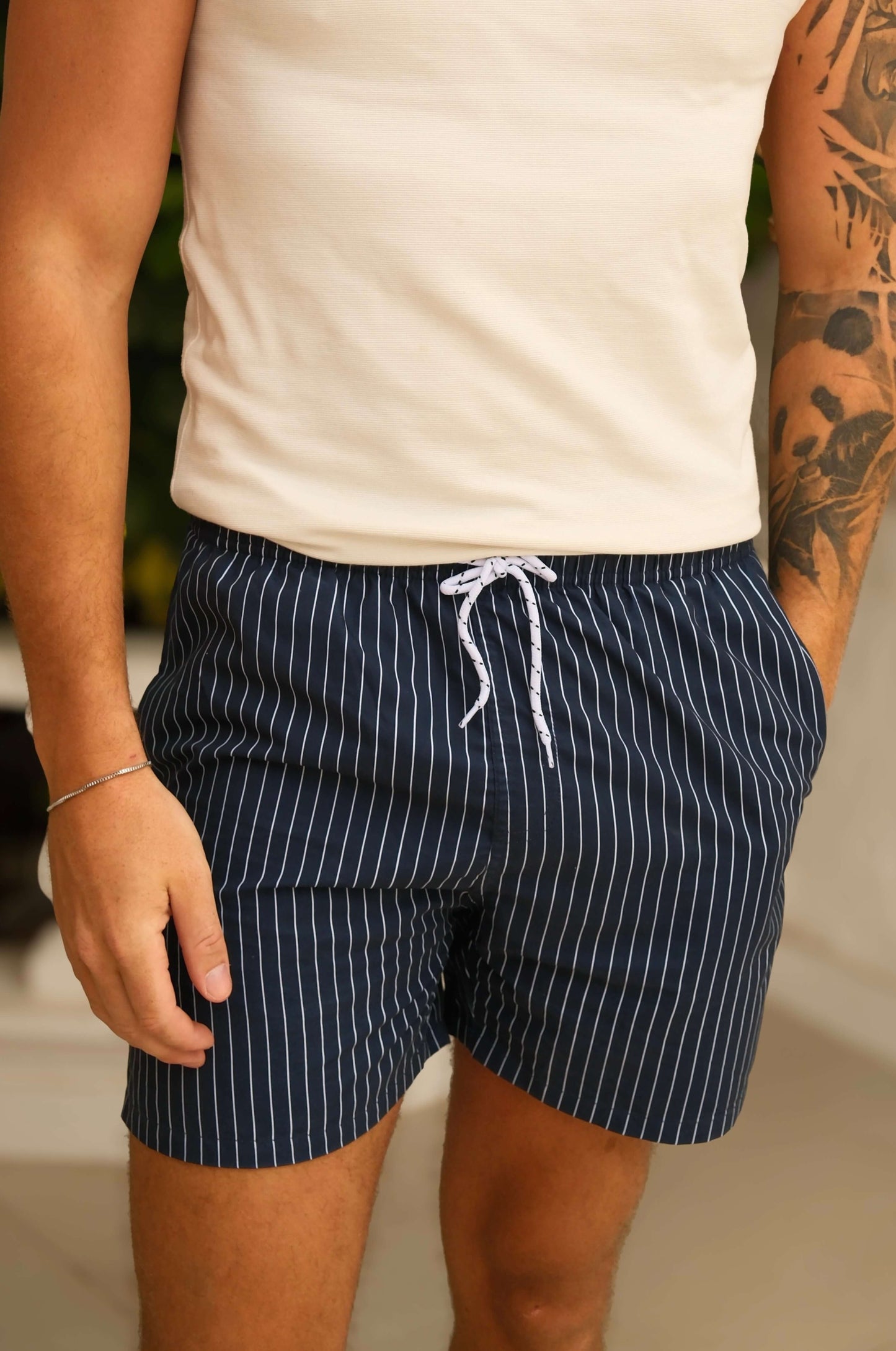 Gestreifte Badehose