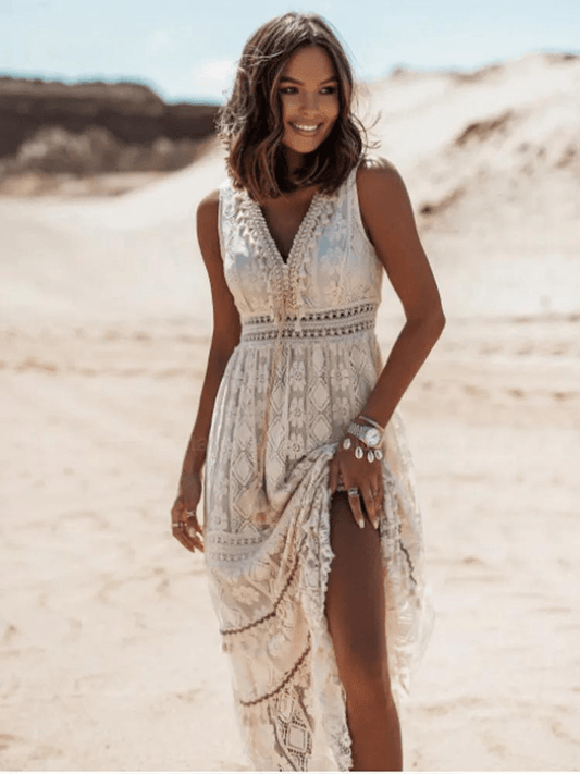 Boho Spitzenkleid für Damen