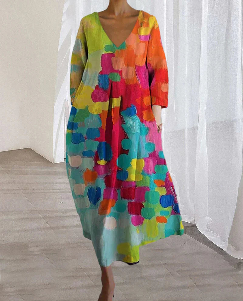 Buntes Damenkleid