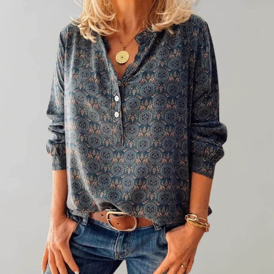 Cristine | Elegante Bluse Damen im Vintage-Stil