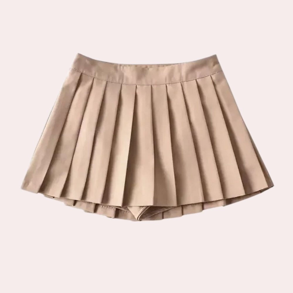 Variant image for Damen Plissee Rock Schwarz Größe M Polyester-5