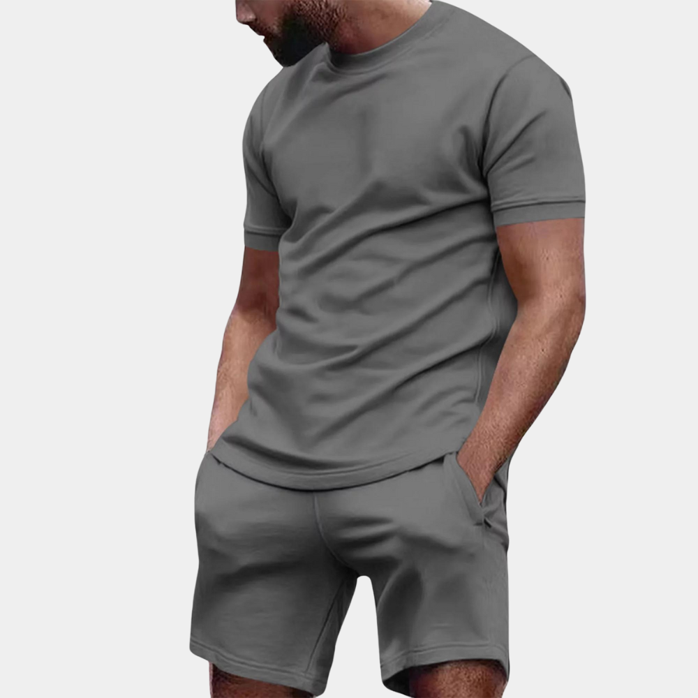 Variant image for Herren Casual Set Grau Größe M Baumwolle-16
