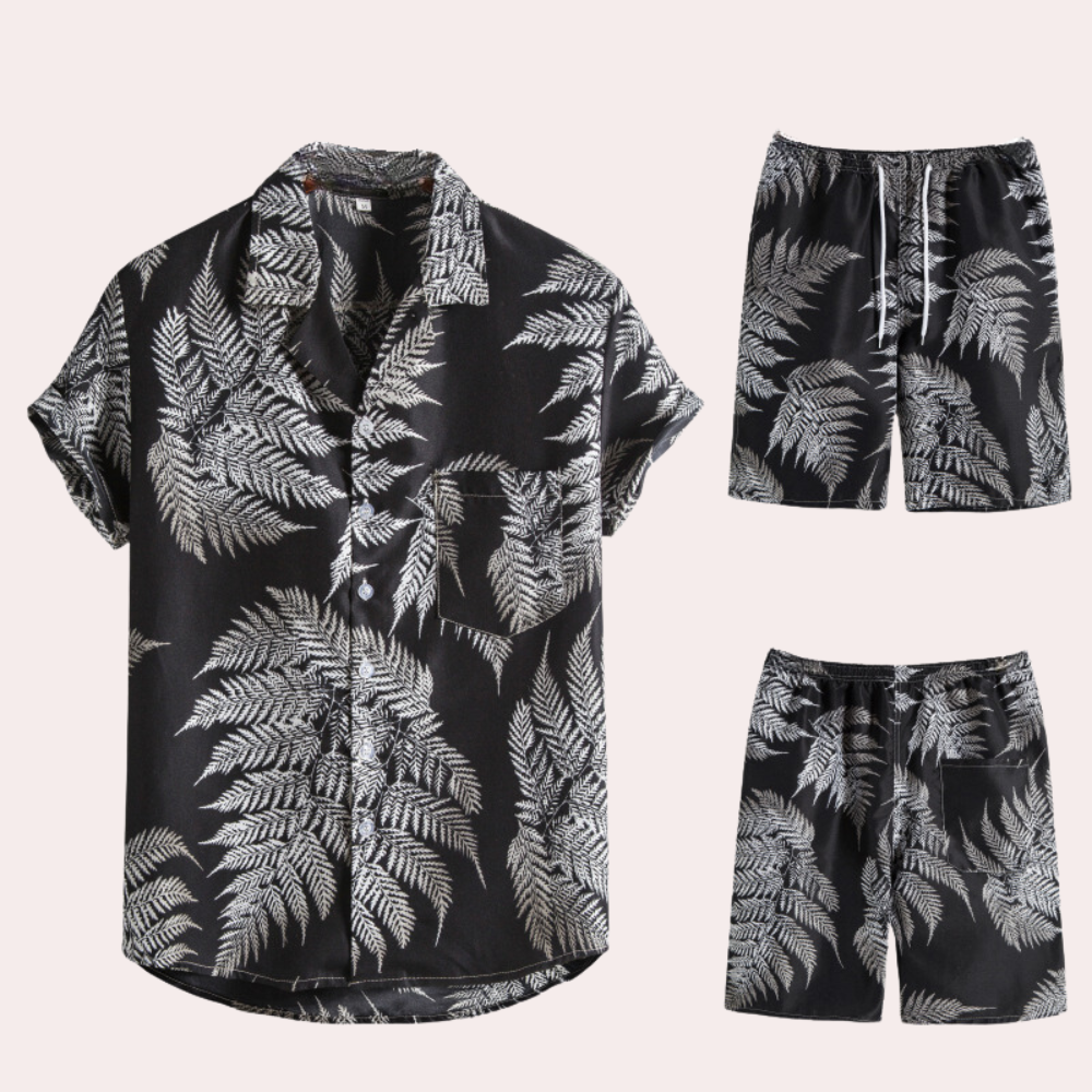 Variant image for Herren Hawaiianer Set Bunt Größe M Baumwolle-21