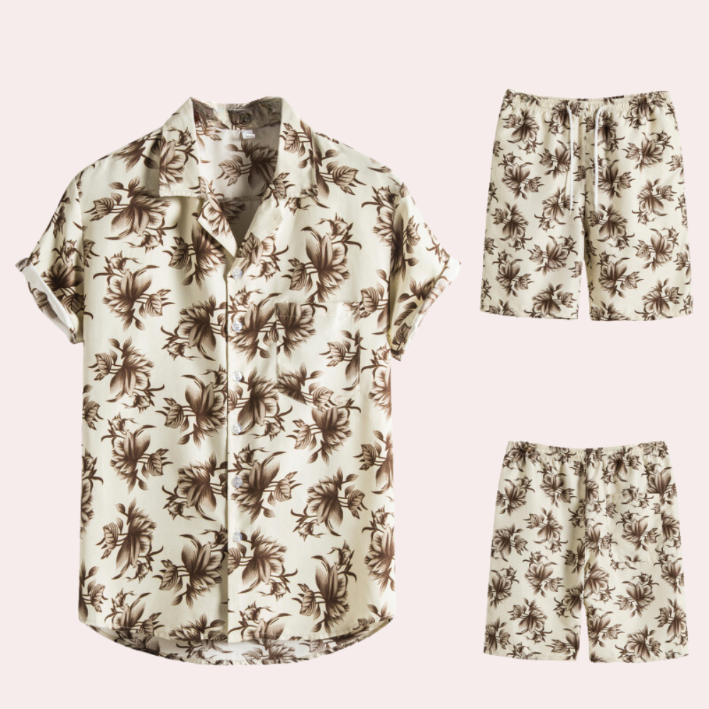 Variant image for Herren Hawaiianer Set Bunt Größe M Baumwolle-16