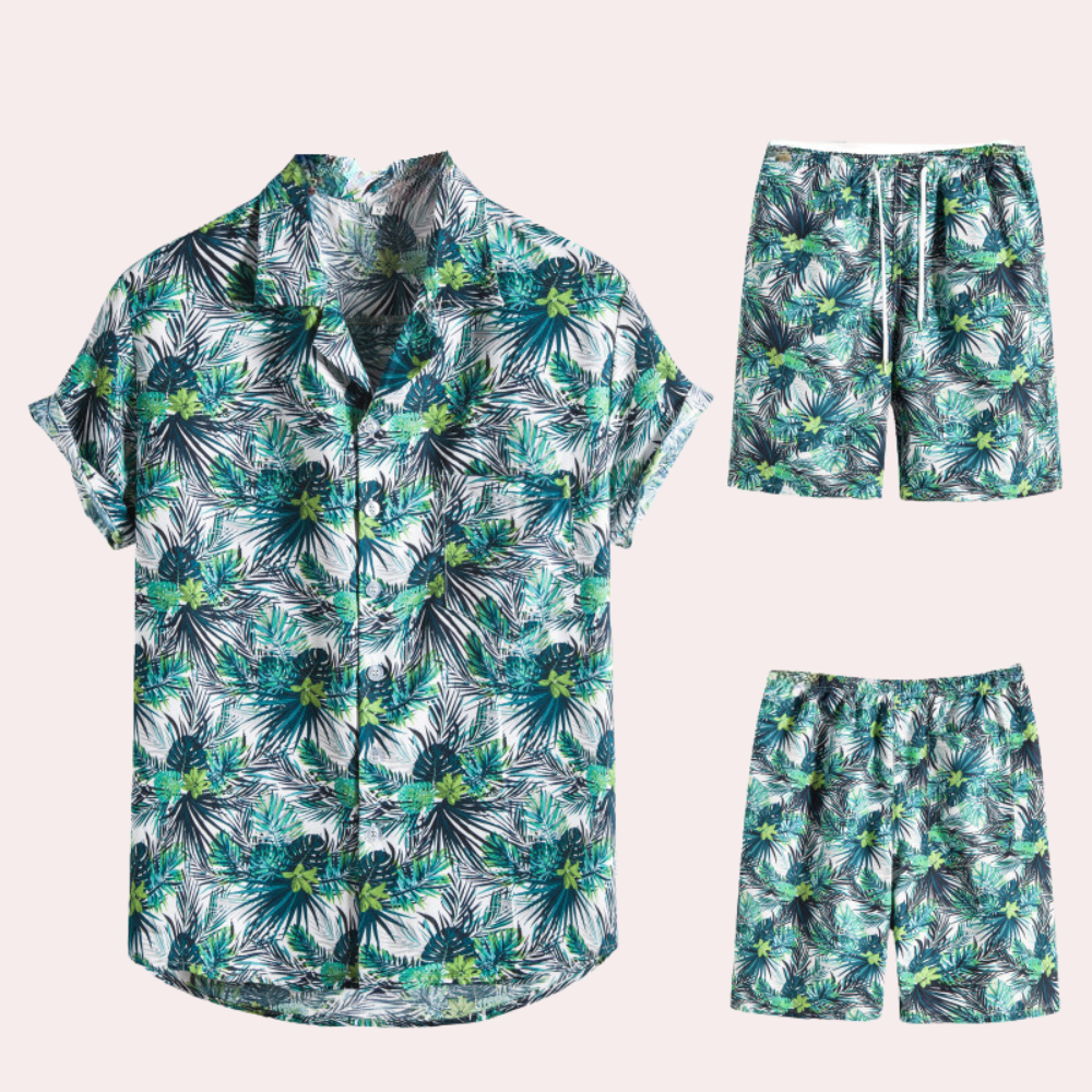 Variant image for Herren Hawaiianer Set Bunt Größe M Baumwolle-11