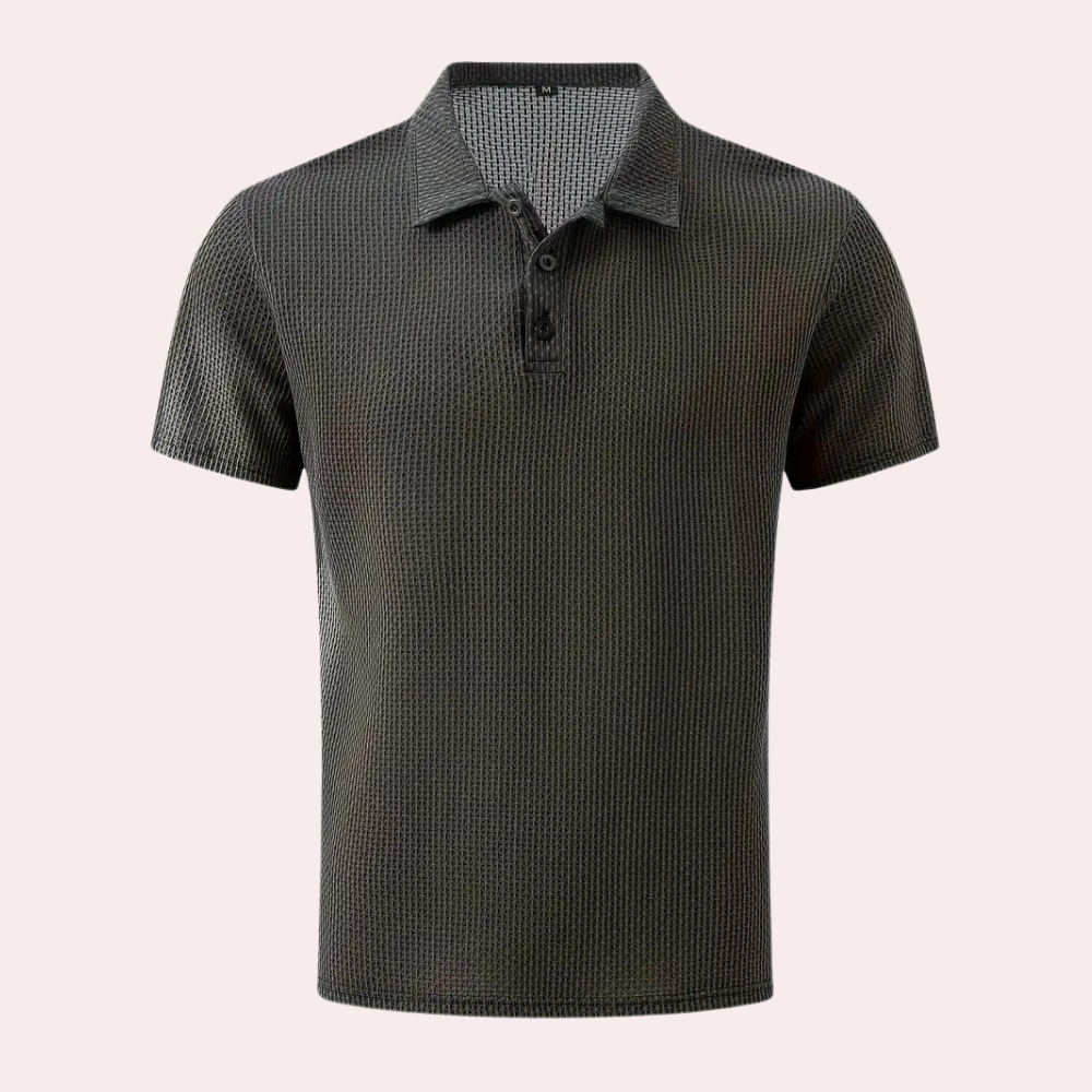 Variant image for Herren Poloshirt Blau Größe M Polyester Atmungsaktiv-13