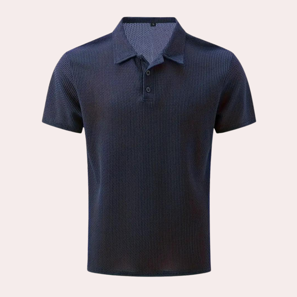 Variant image for Herren Poloshirt Blau Größe M Polyester Atmungsaktiv-19