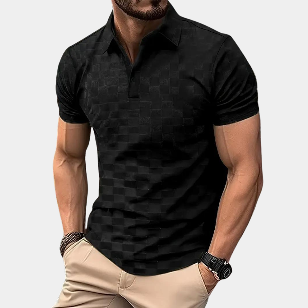 Variant image for Herren Poloshirt Blau Größe M Polyester Kurzarm-7