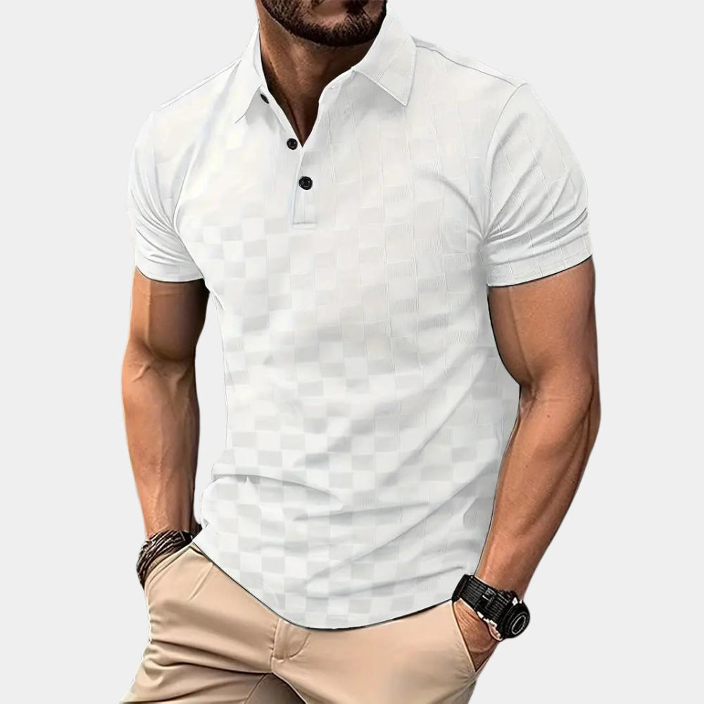 Variant image for Herren Poloshirt Blau Größe M Polyester Kurzarm-25