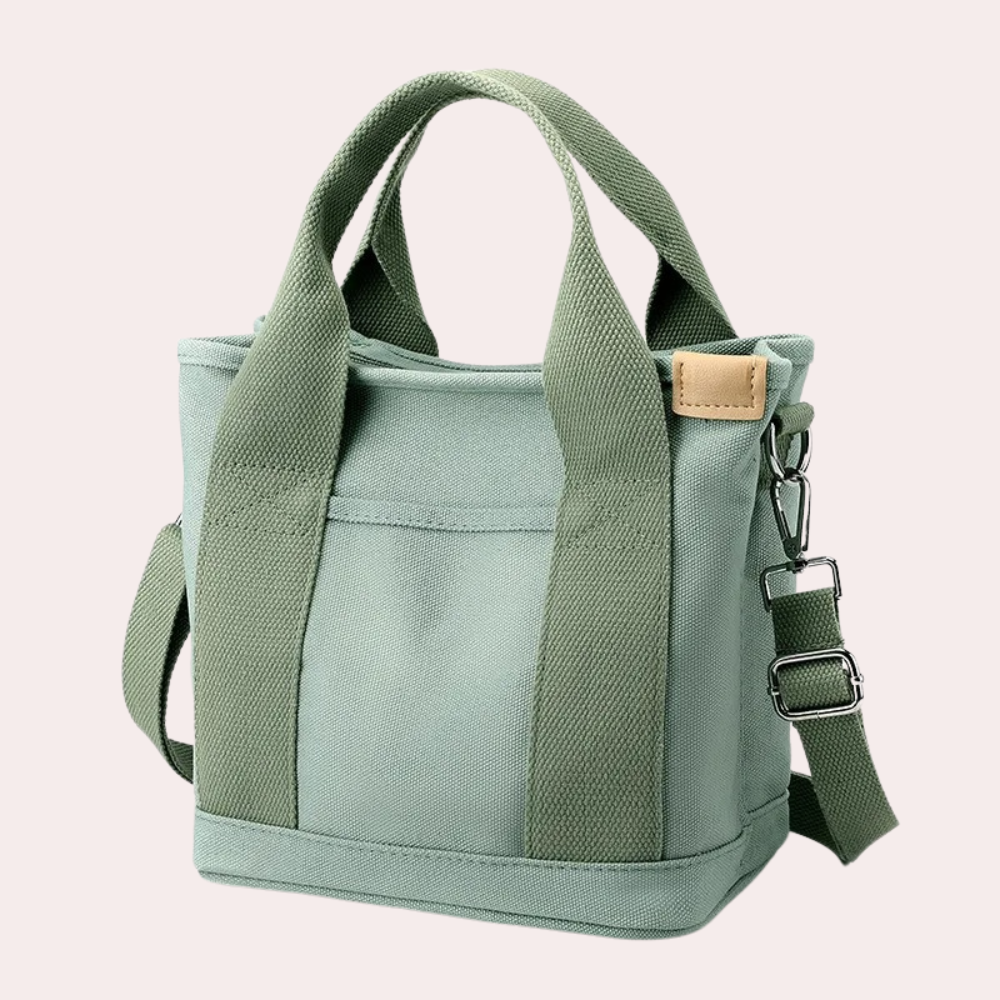 Variant image for Damen Umhängetasche Schwarz Größe M Leinwand - Stilvolle Crossbody Bag für Alltag und besondere Anlässe-2