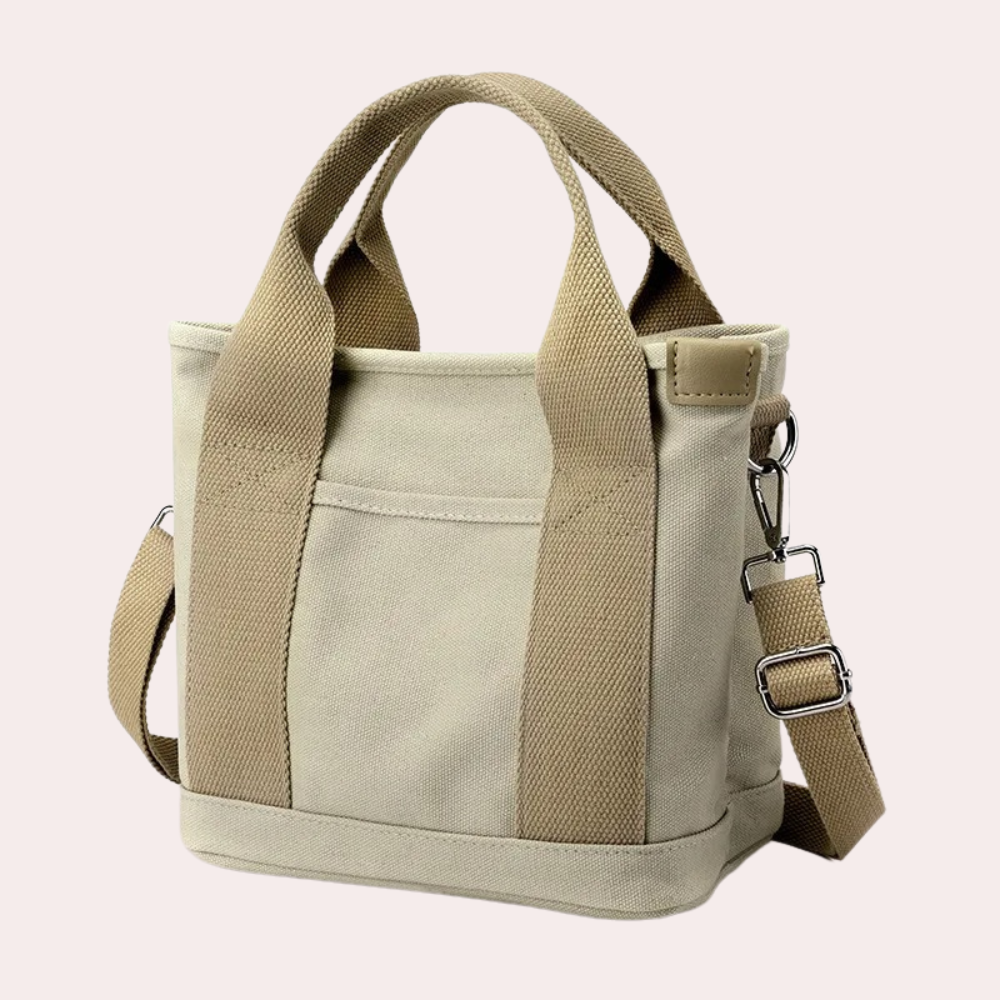 Variant image for Damen Umhängetasche Schwarz Größe M Leinwand - Stilvolle Crossbody Bag für Alltag und besondere Anlässe-1