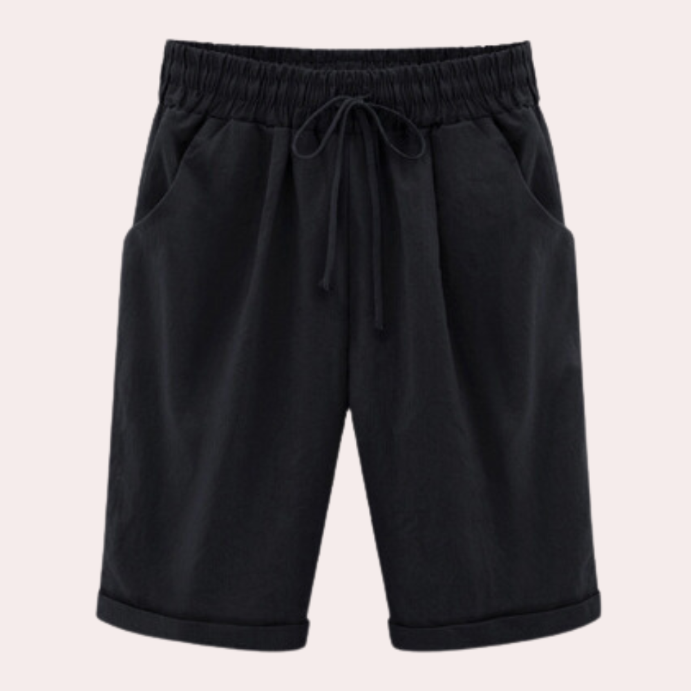 Variant image for Damen Freizeitshorts Schwarz Größe M Baumwollmischung-1