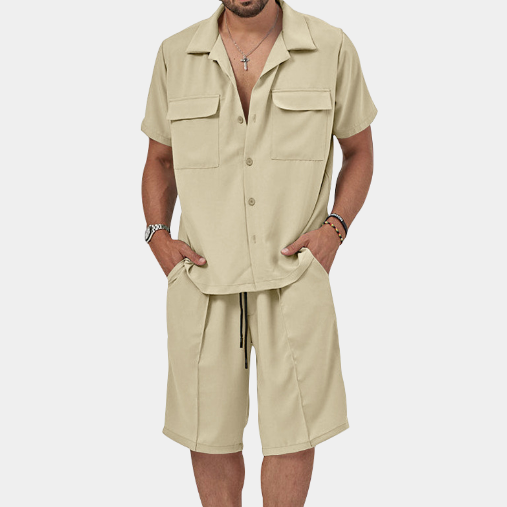 Pepijn | Herren Set Polo und Shorts