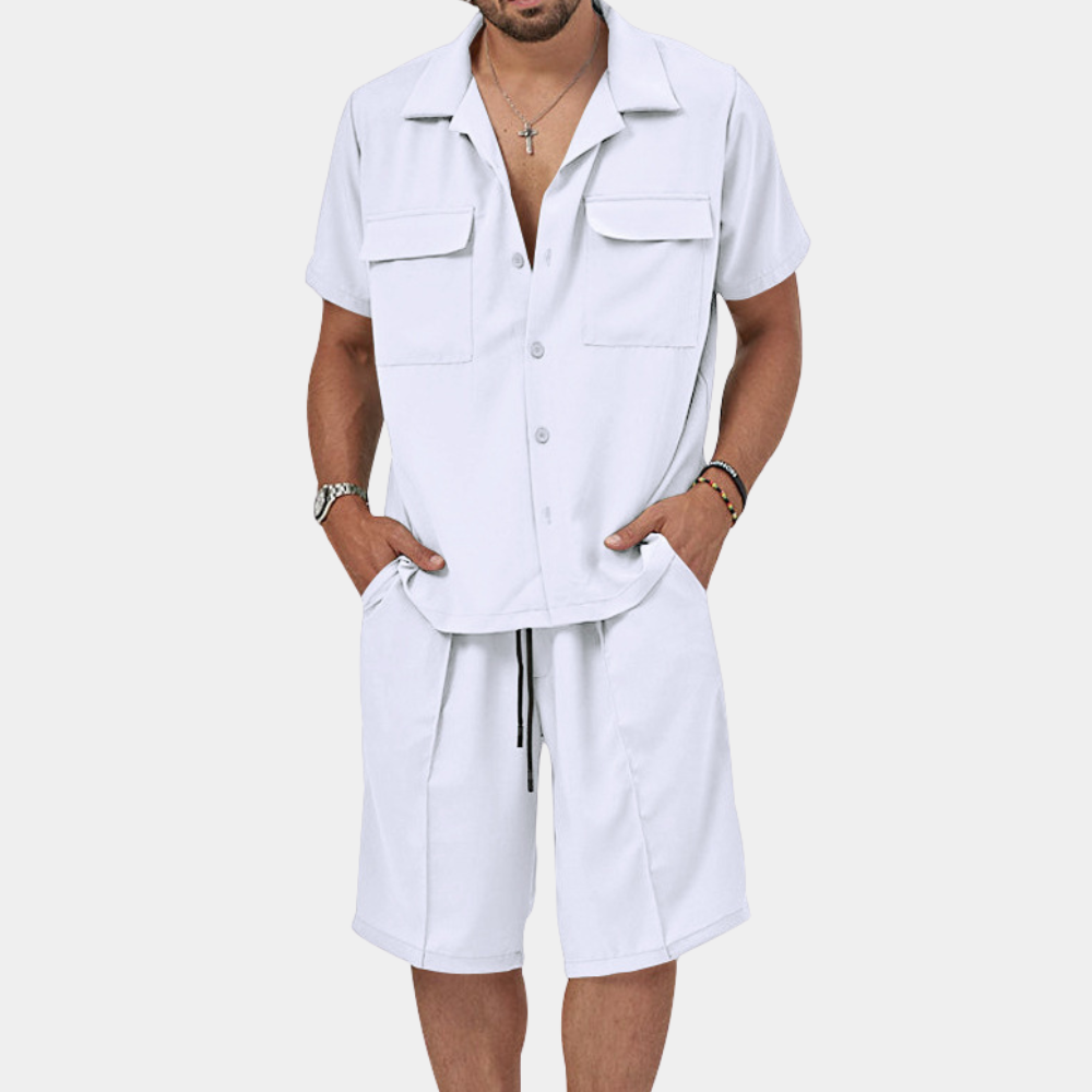 Pepijn | Herren Set Polo und Shorts
