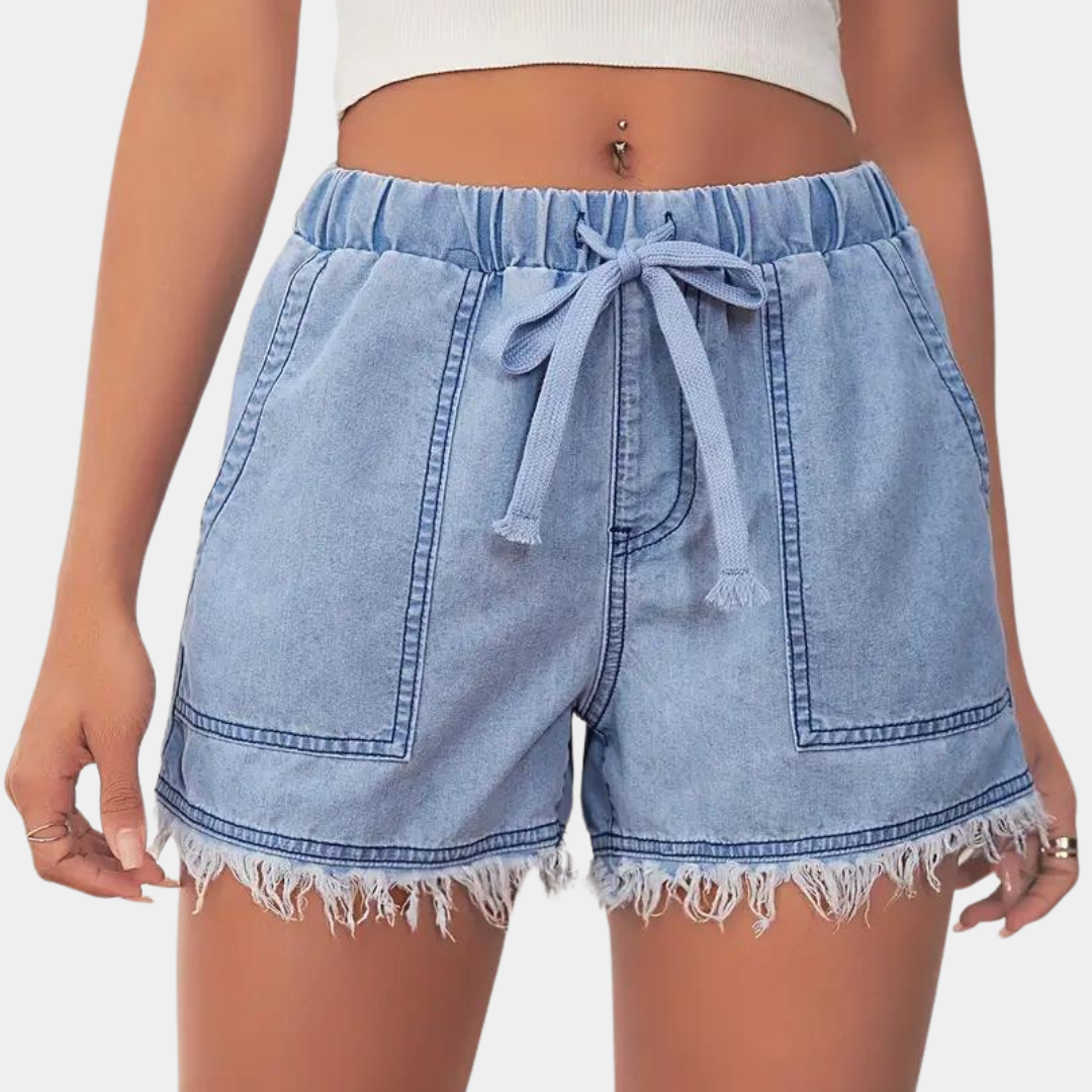 Variant image for Damen Shorts Beige Größe M Denim - Kurze Hosen für Damen, Atmungsaktiv und Komfortabel-1
