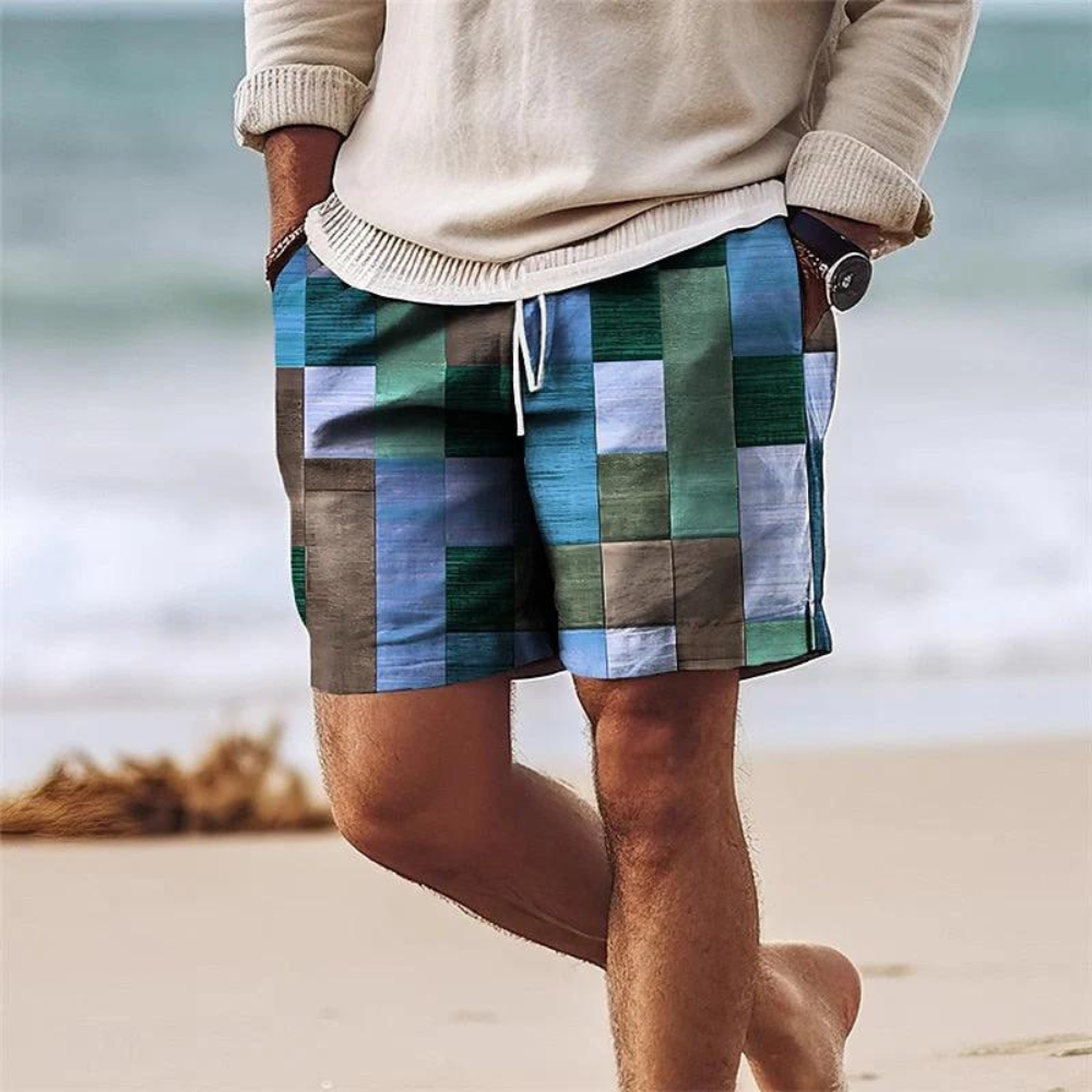 Variant image for Männer Badehosen Blau Größe M Polyester - Bequeme Schwimmshorts für Herren mit Elastischem Bund und Taschen-6