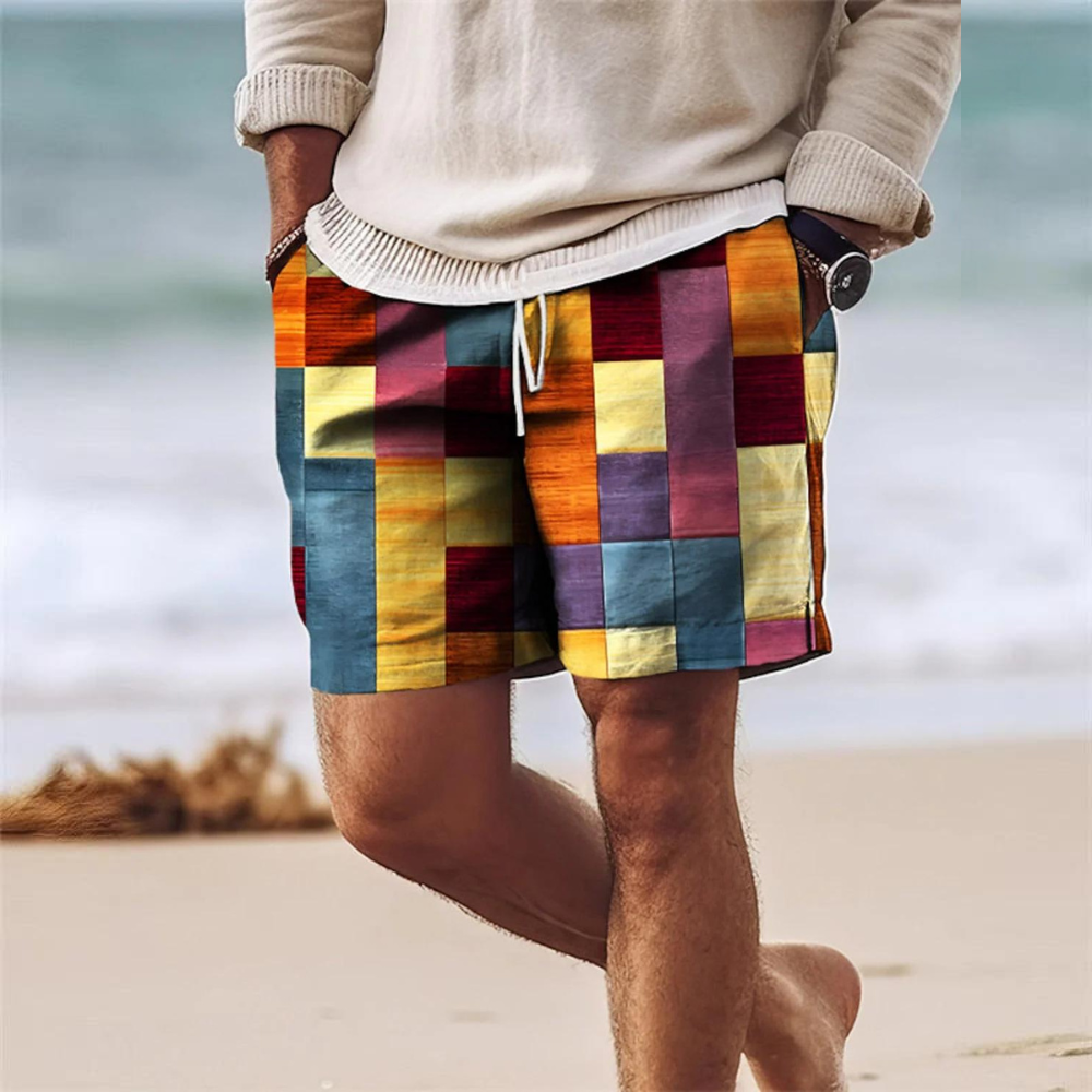 Variant image for Männer Badehosen Blau Größe M Polyester - Bequeme Schwimmshorts für Herren mit Elastischem Bund und Taschen-11