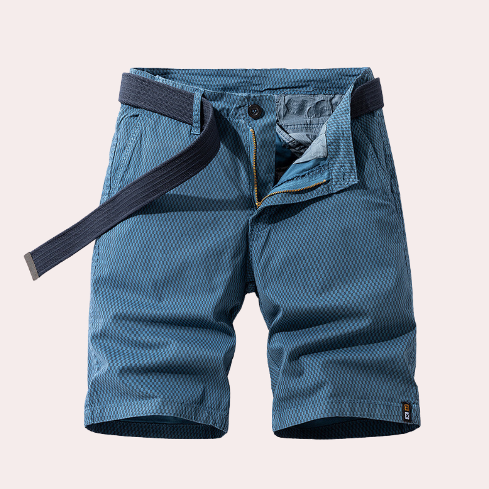 Variant image for Herren Shorts Blau Größe 36-44 Baumwolle - Kurze Hosen für Herren, Bequeme Passform-10